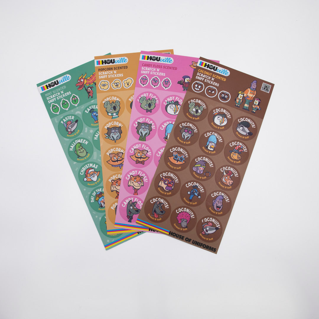 HOUville The HOUville Scratch N Sniff Stickers Promotional Products