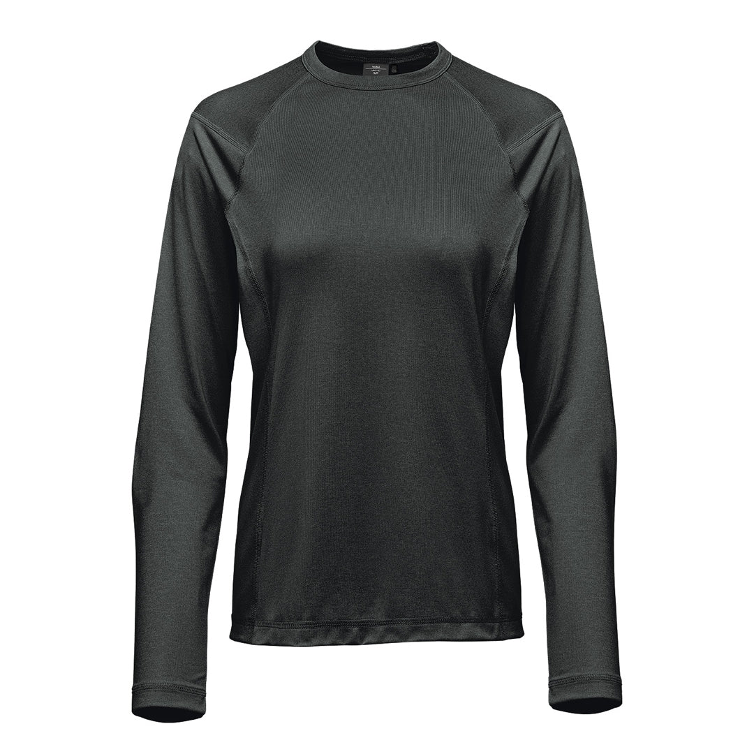 House of Uniforms The Volante Tee | Long Sleeve | Ladies Stormtech Charcoal