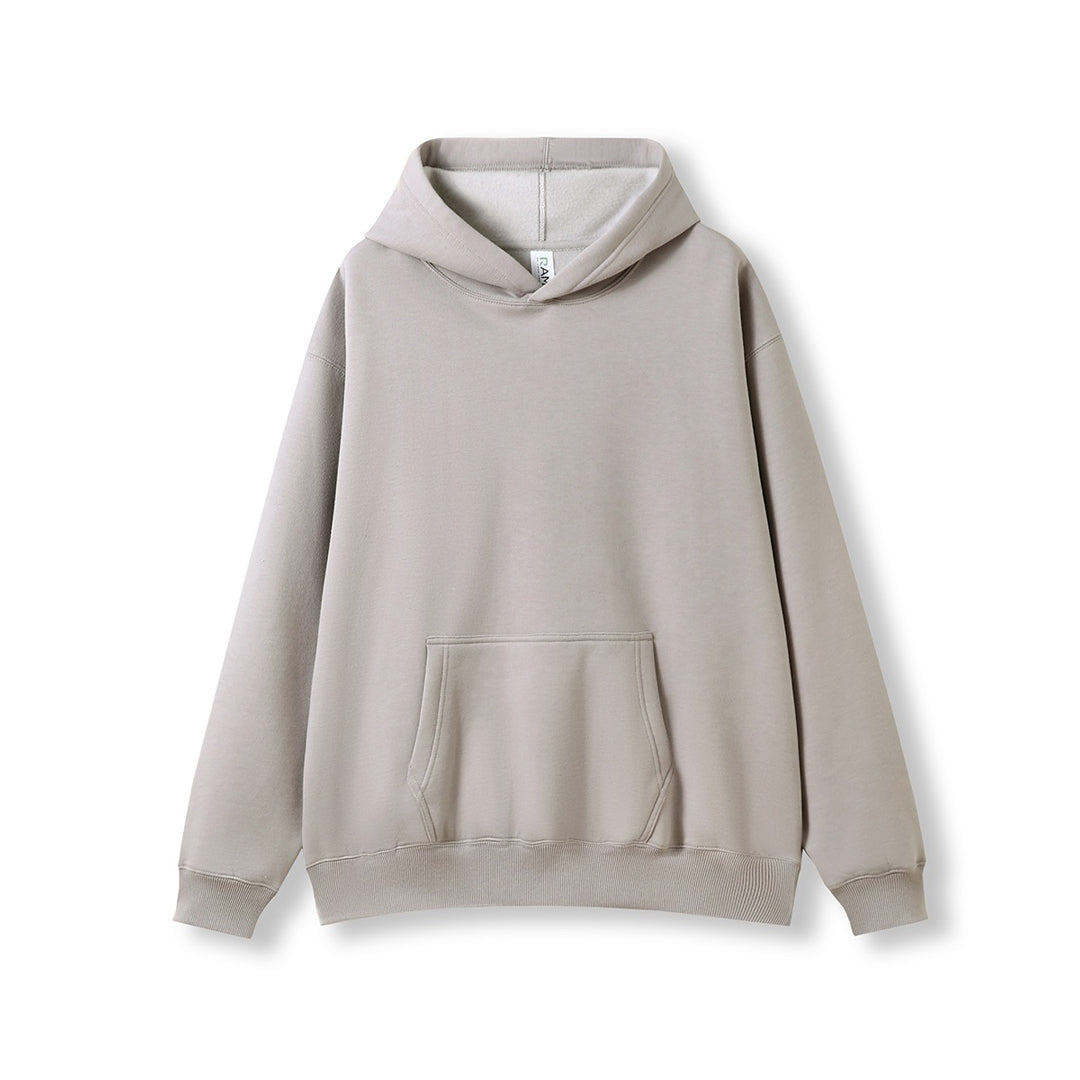 Ramo The Kangaroo Pocket Max Hoodie | Mens Stone Grey Outerwear