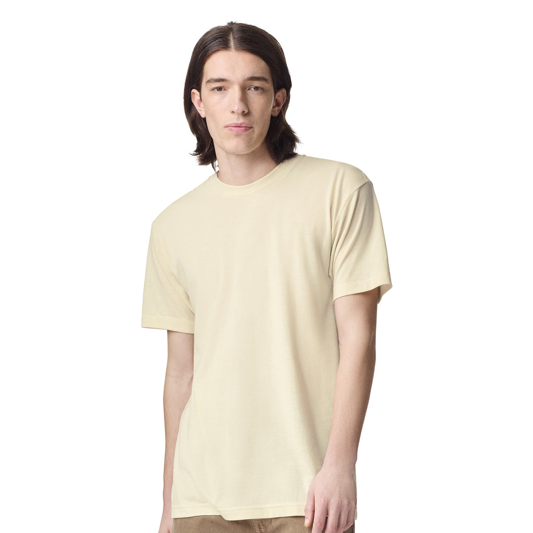 House of Uniforms The Track Tee | Adults American Apparel Cream