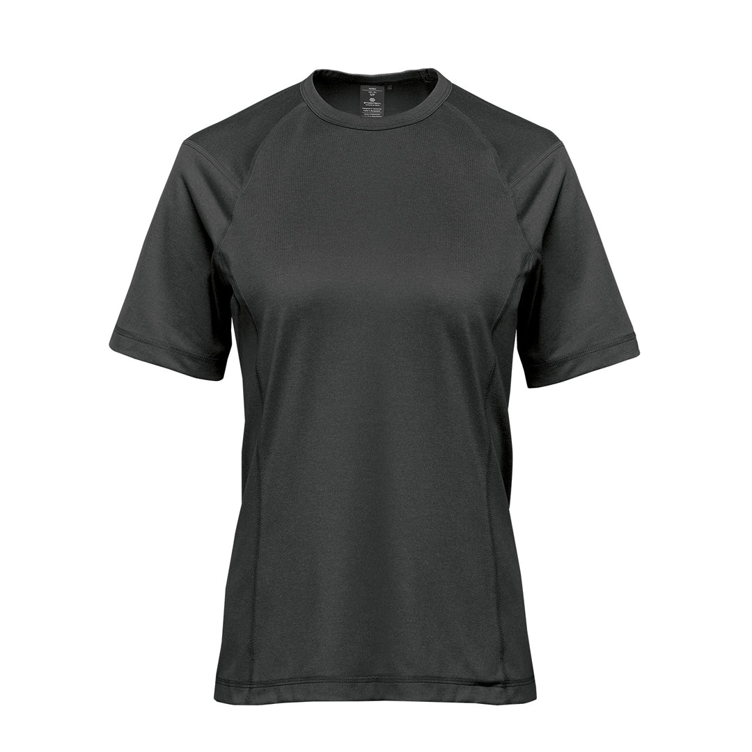 House of Uniforms The Volante Tee | Short Sleeve | Ladies Stormtech Charcoal