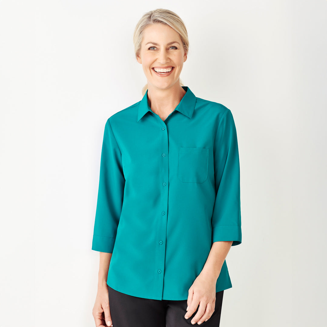 House of Uniforms The Florence Shirt | Ladies | 3/4 Sleeve Biz Care 