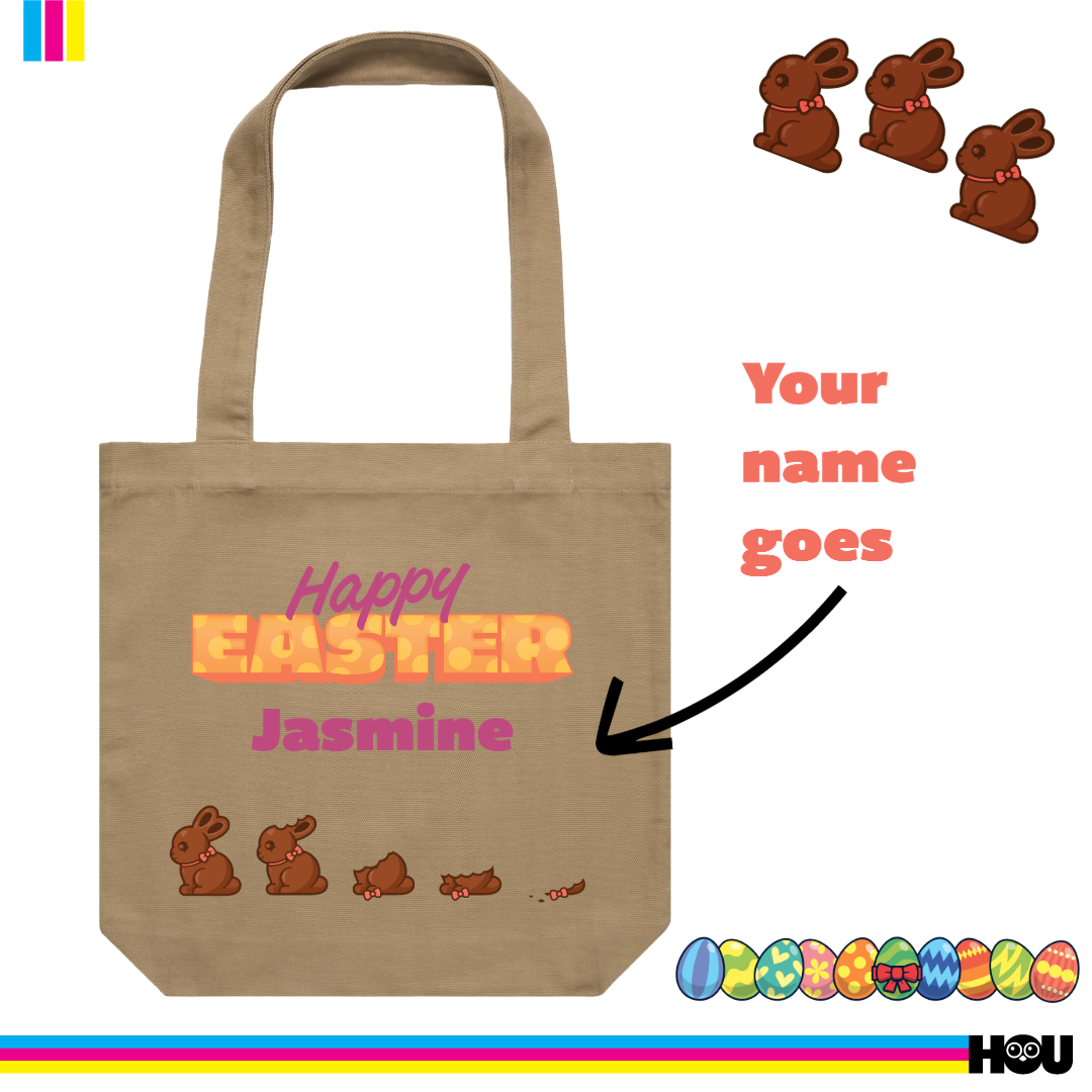 House of Uniforms The Personalised Easter Tote Bag House of Uniforms Khaki-as