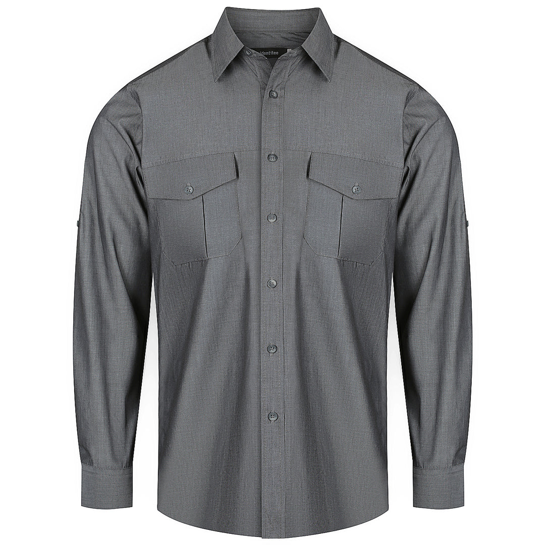 House of Uniforms The Jasper Shirt | Mens | Short & Long Sleeve Identitee Graphite