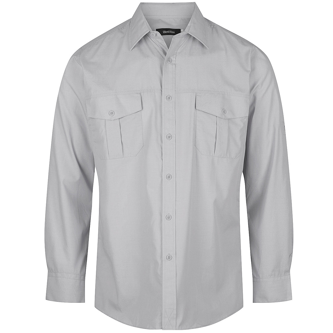 House of Uniforms The Jasper Shirt | Mens | Short & Long Sleeve Identitee Grey