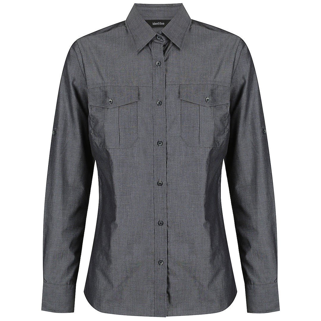 House of Uniforms The Jasper Shirt | Ladies | Short & Long Sleeve Identitee Graphite