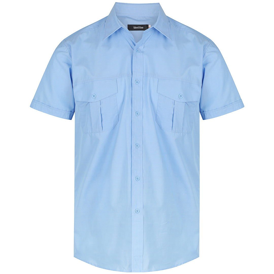 House of Uniforms The Jasper Shirt | Mens | Short & Long Sleeve Identitee Sky