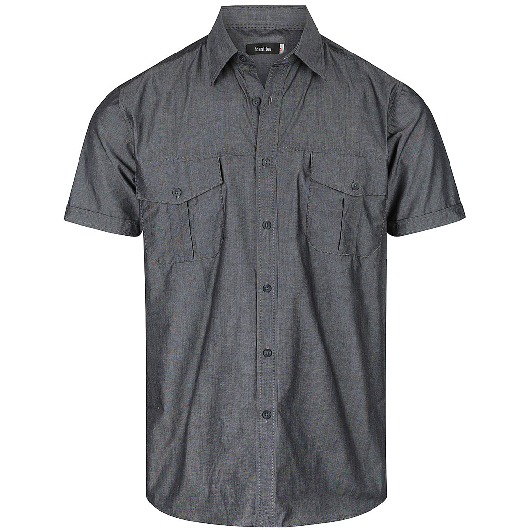House of Uniforms The Jasper Shirt | Mens | Short & Long Sleeve Identitee Graphite