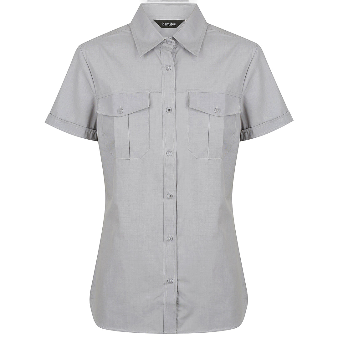 House of Uniforms The Jasper Shirt | Ladies | Short & Long Sleeve Identitee Grey