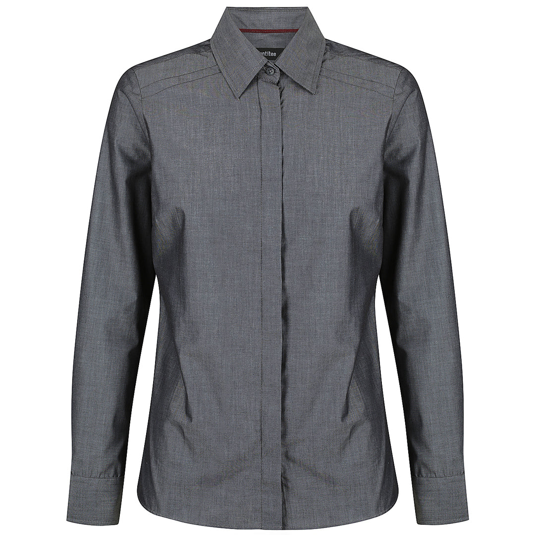 House of Uniforms The Felix Shirt | Ladies | 3/4 & Long Sleeve Identitee Graphite