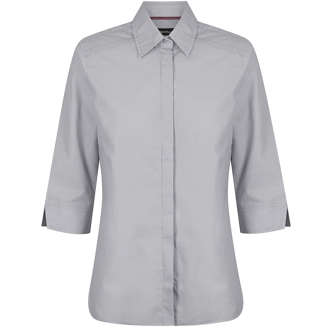 House of Uniforms The Felix Shirt | Ladies | 3/4 & Long Sleeve Identitee Grey