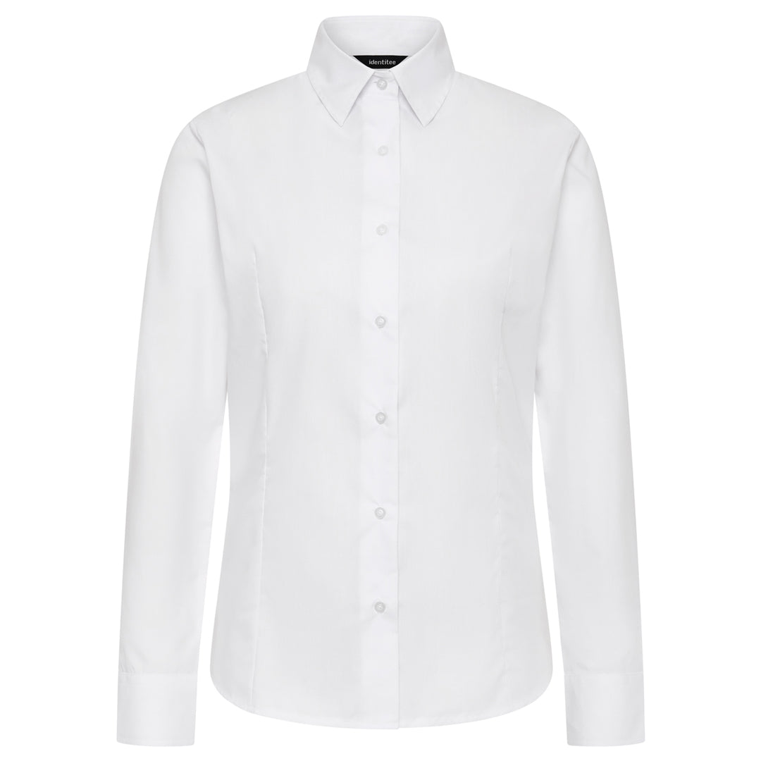 House of Uniforms The Blake Shirt | Ladies | Long Sleeve Identitee White