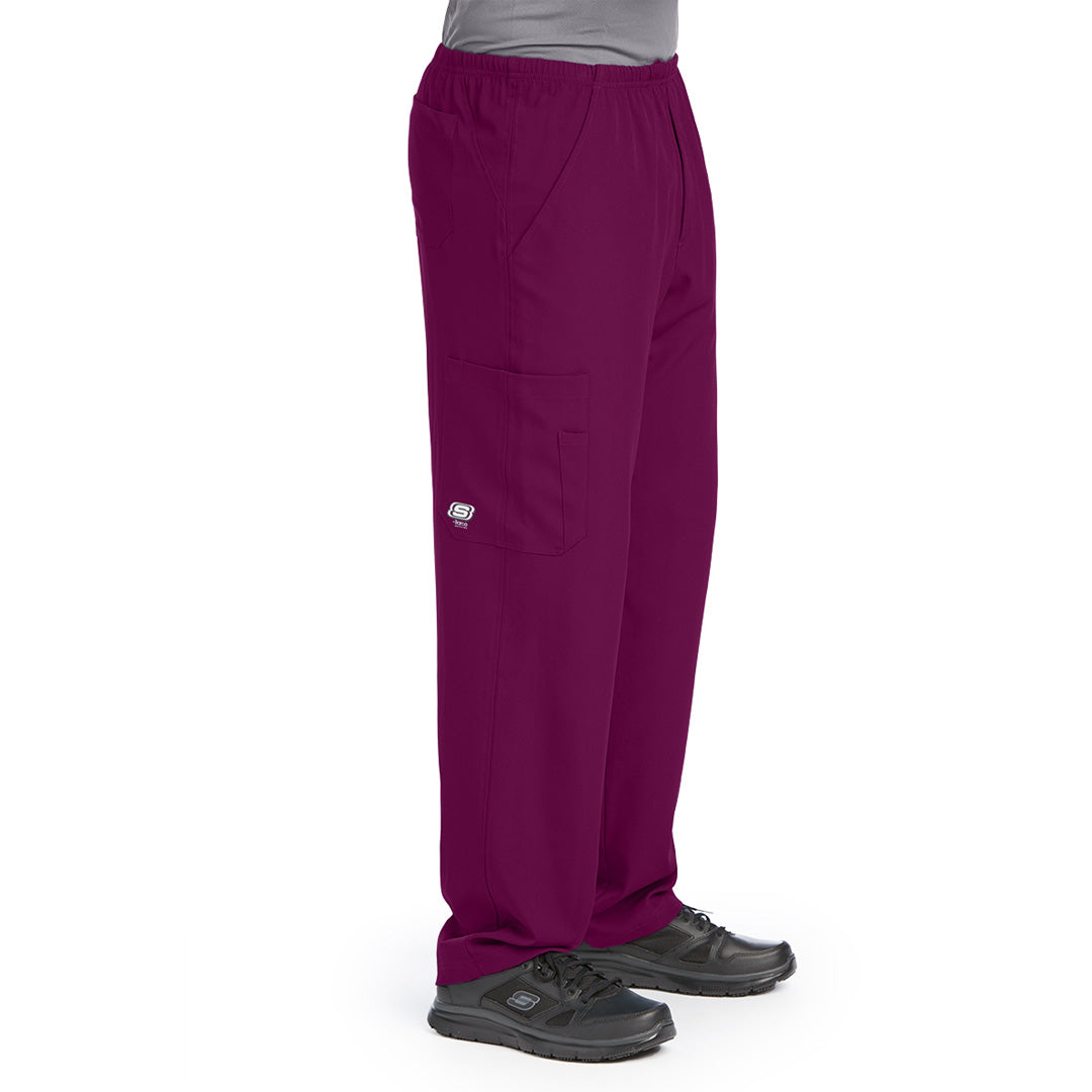House of Uniforms The Structure Scrub Pant | Mens | Regular | Skechers by Barco Skechers by Barco Wine