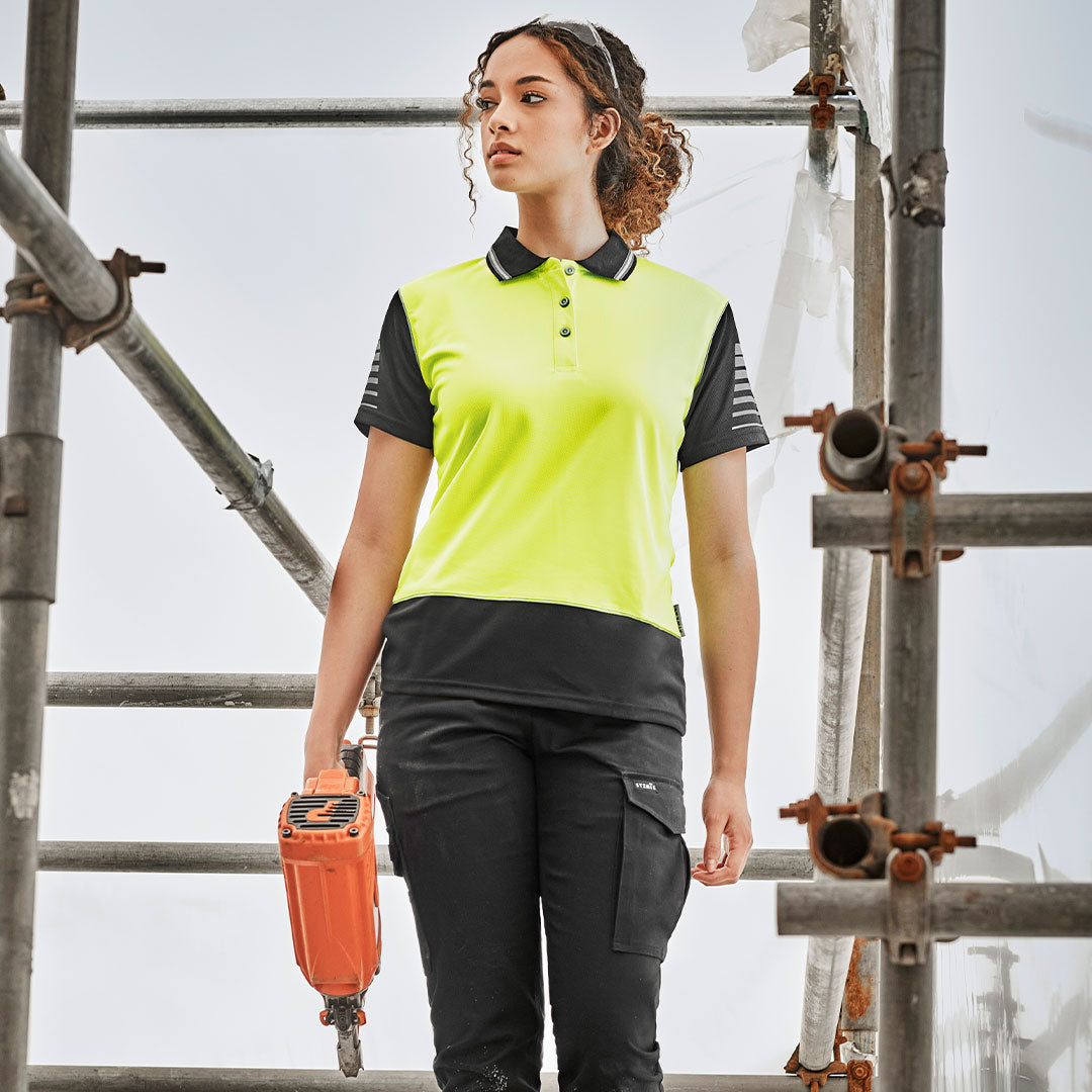 Syzmik The Hi Vis Zone Polo | Short Sleeve | Ladies Shirts & Tops