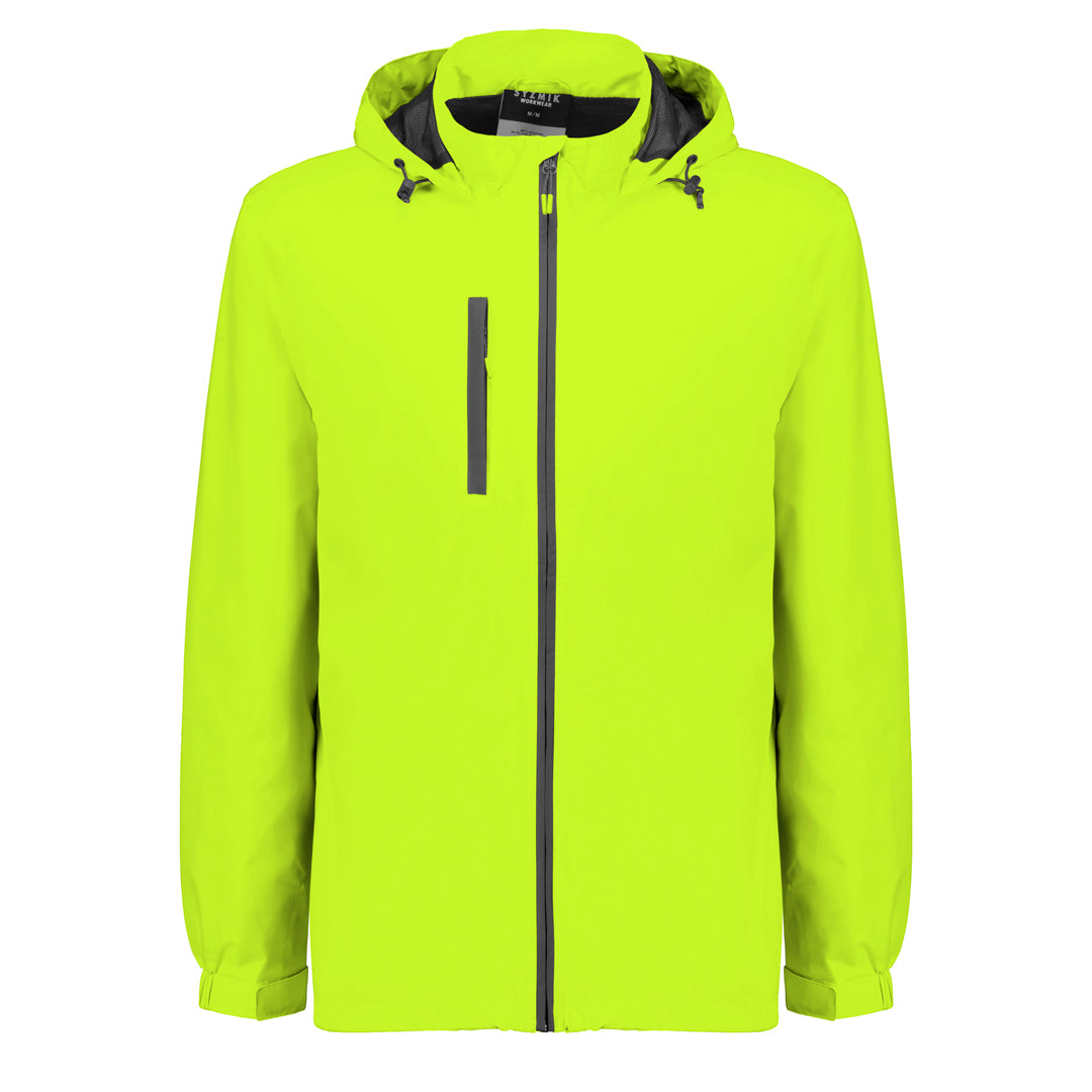 House of Uniforms The Packable Rain Jacket | Adults Syzmik Yellow