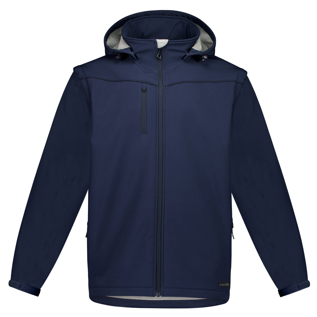 Streetworx The 2 in 1 Stretch Softshell Jacket | Adults Navy Coats & Jackets