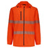 Syzmik The Segmented Tape Packable Rain Jacket | Adults Orange Coats & Jackets
