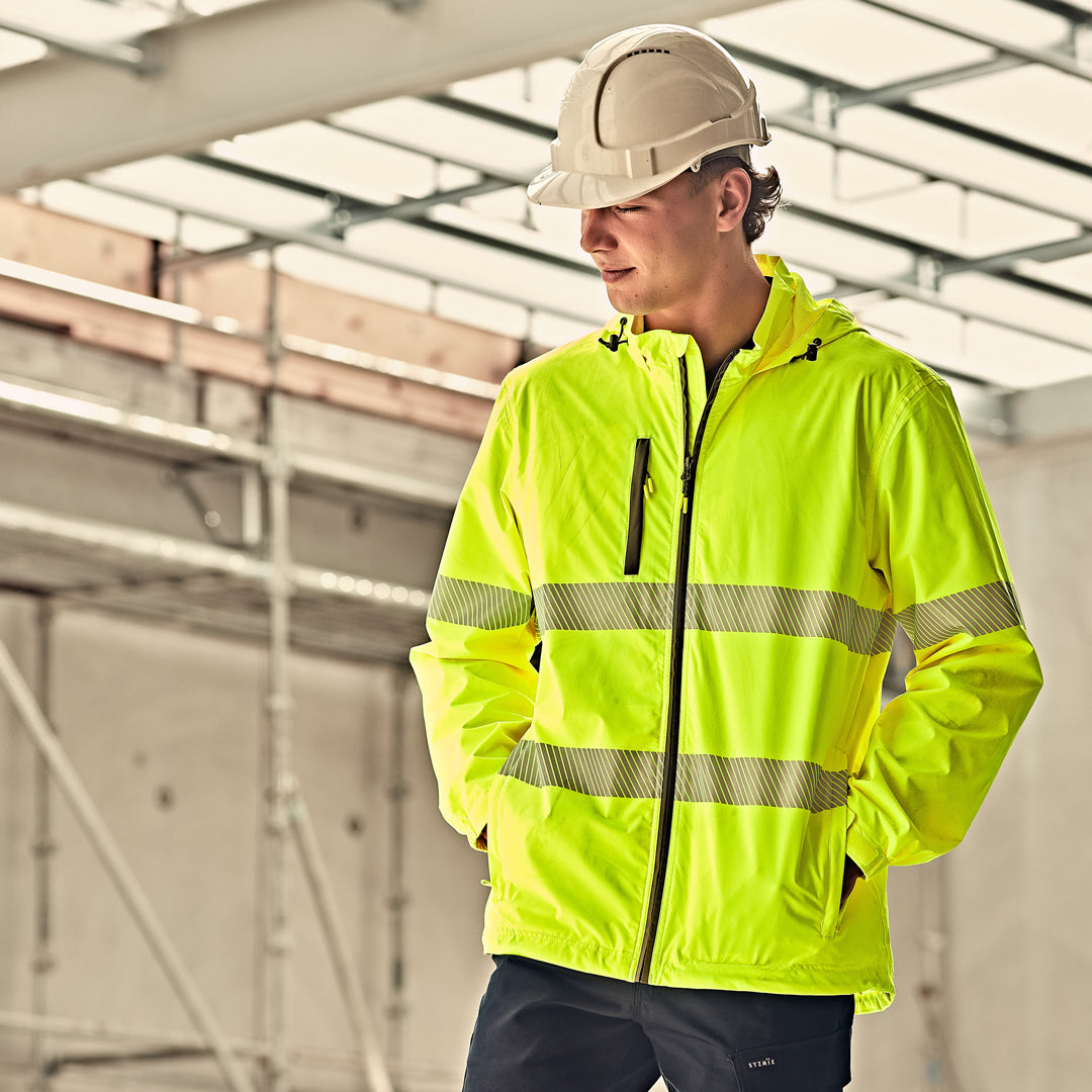 Syzmik The Segmented Tape Packable Rain Jacket | Adults Coats & Jackets