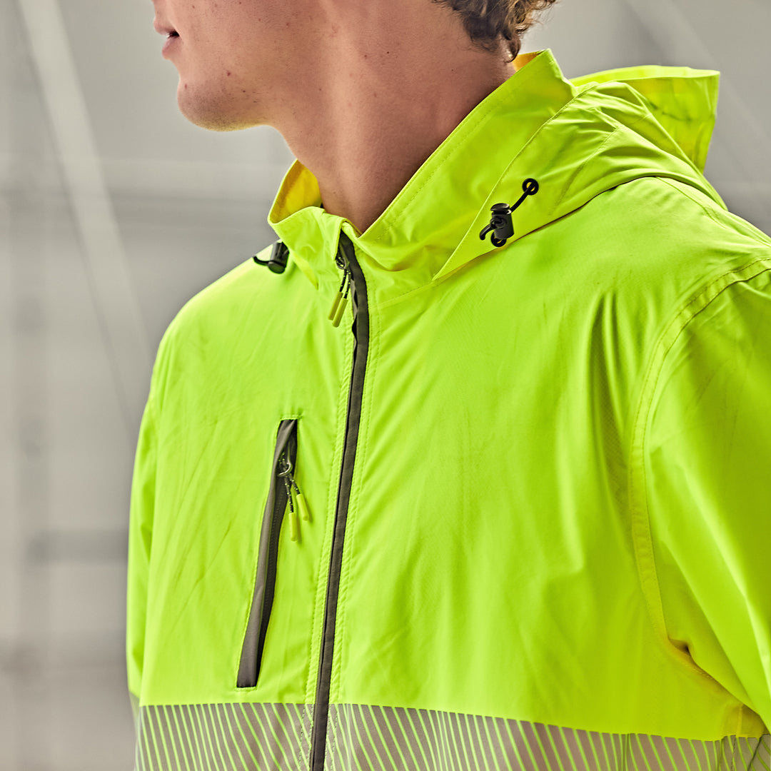 Syzmik The Segmented Tape Packable Rain Jacket | Adults Coats & Jackets