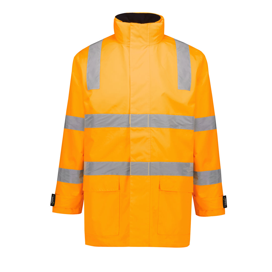 House of Uniforms The Hi Vis Vic Rail Waterproof Jacket | Adults Syzmik Orange