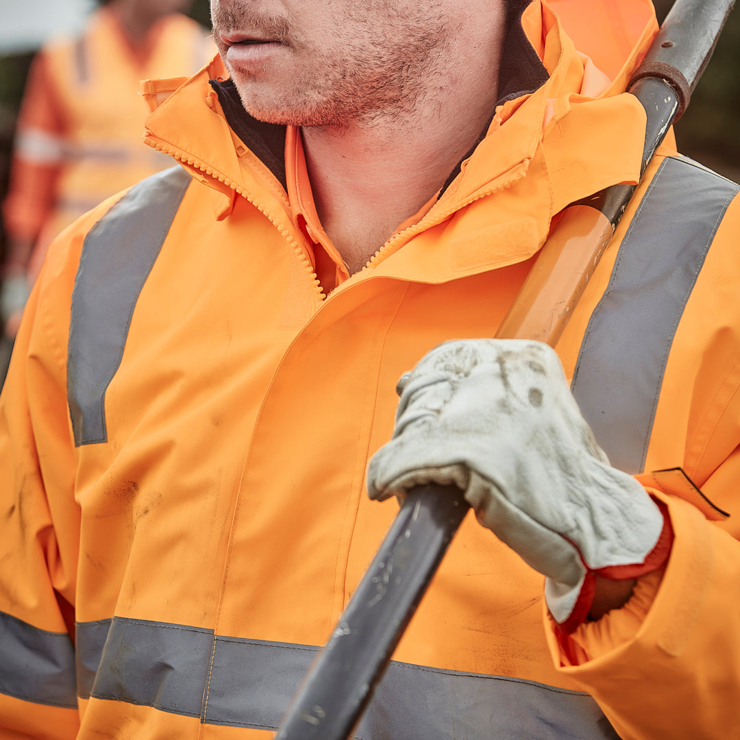 House of Uniforms The Hi Vis Vic Rail Waterproof Jacket | Adults Syzmik 