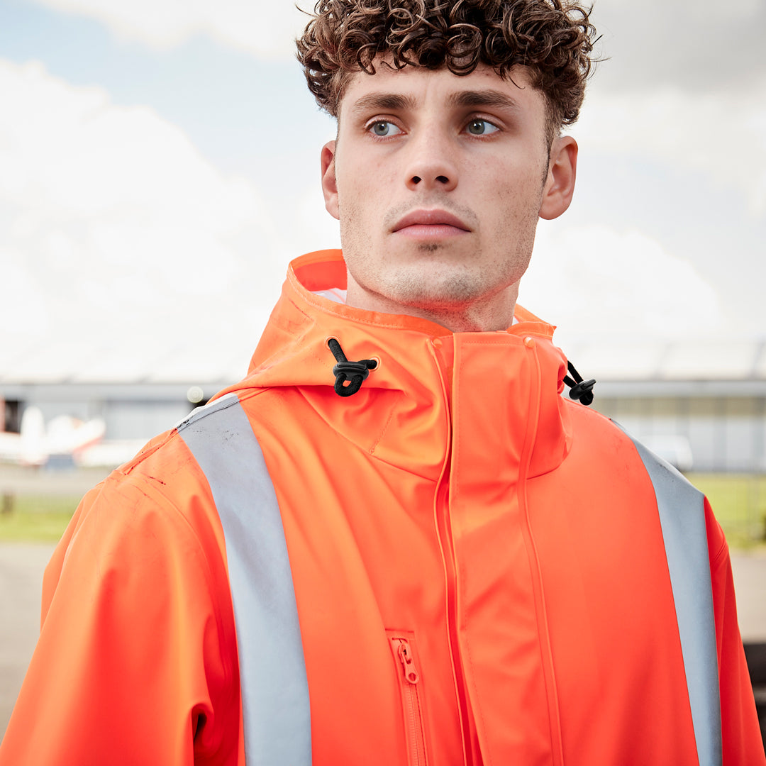 House of Uniforms The Hi Vis X Back Heavy Duty Jacket | Adults Syzmik 