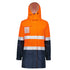 House of Uniforms The Ultralite Waterproof Jacket | Ladies Syzmik Orange/Navy