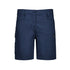 House of Uniforms The Essential Stretch Cargo Short | Ladies Syzmik Navy