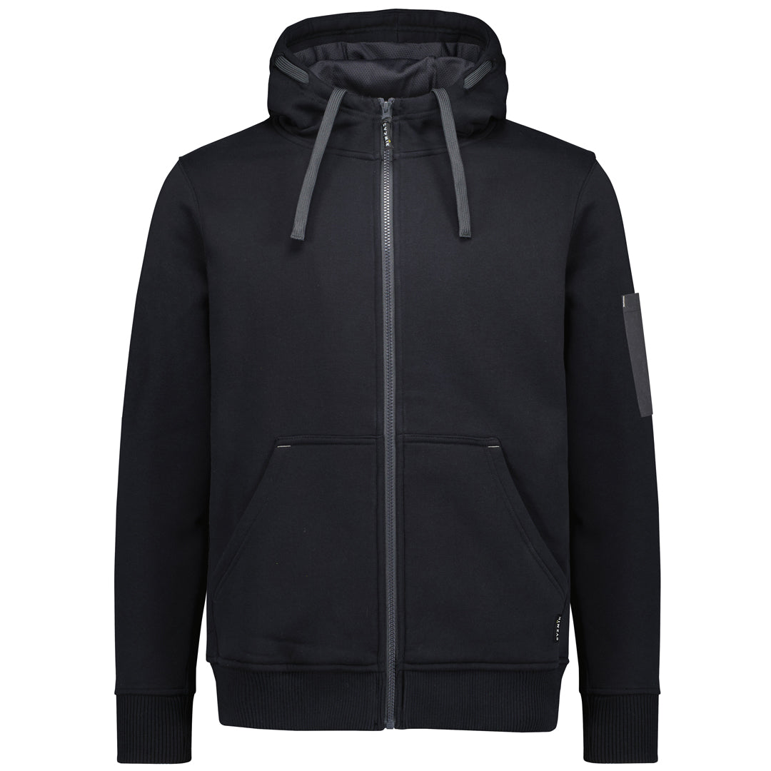 House of Uniforms The Barry Zip Through Hoodie | Adults Syzmik Black/Charcoal