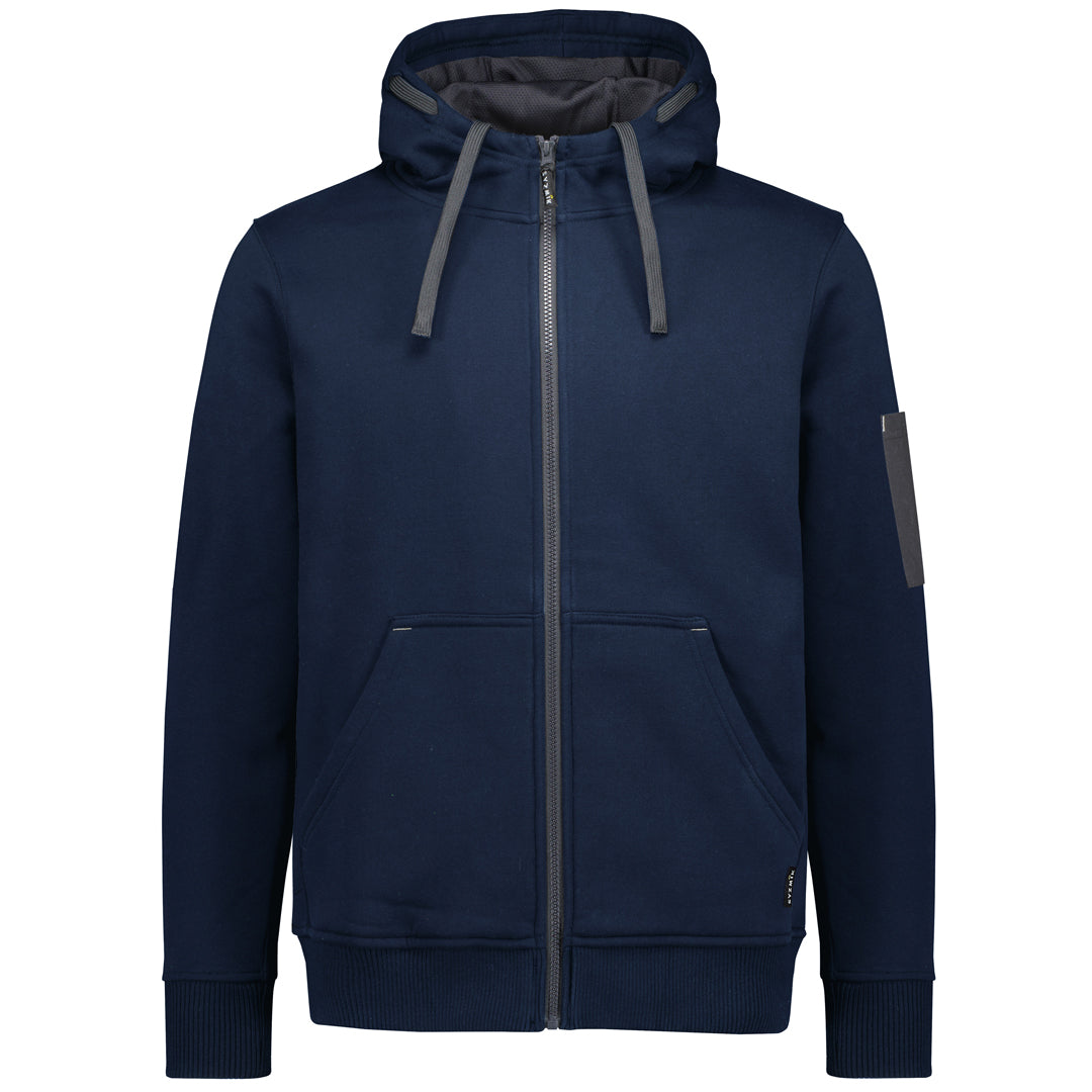 House of Uniforms The Barry Zip Through Hoodie | Adults Syzmik Navy/Charcoal