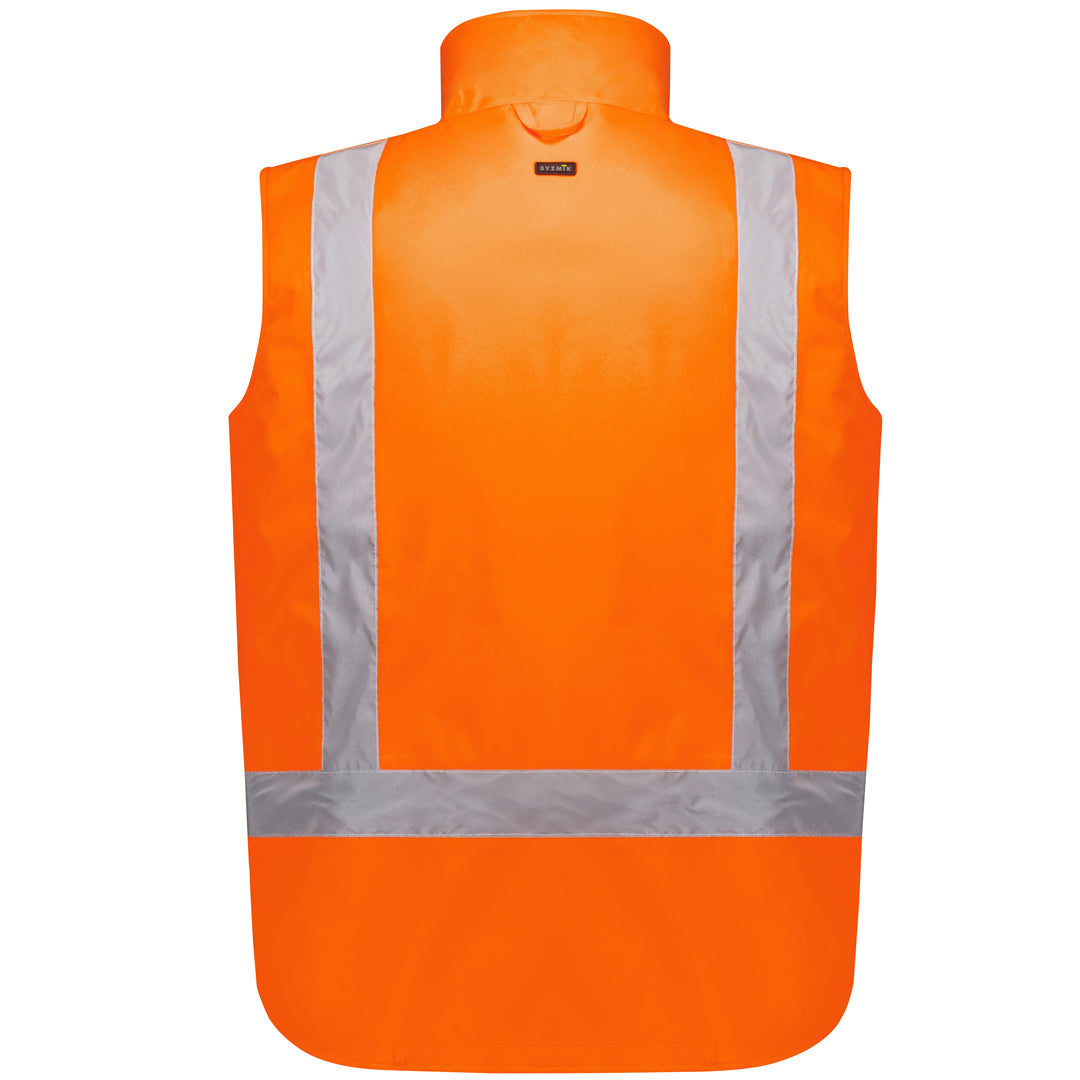 House of Uniforms The Hi Vis Waterproof Reversible Vest | Adults Syzmik 