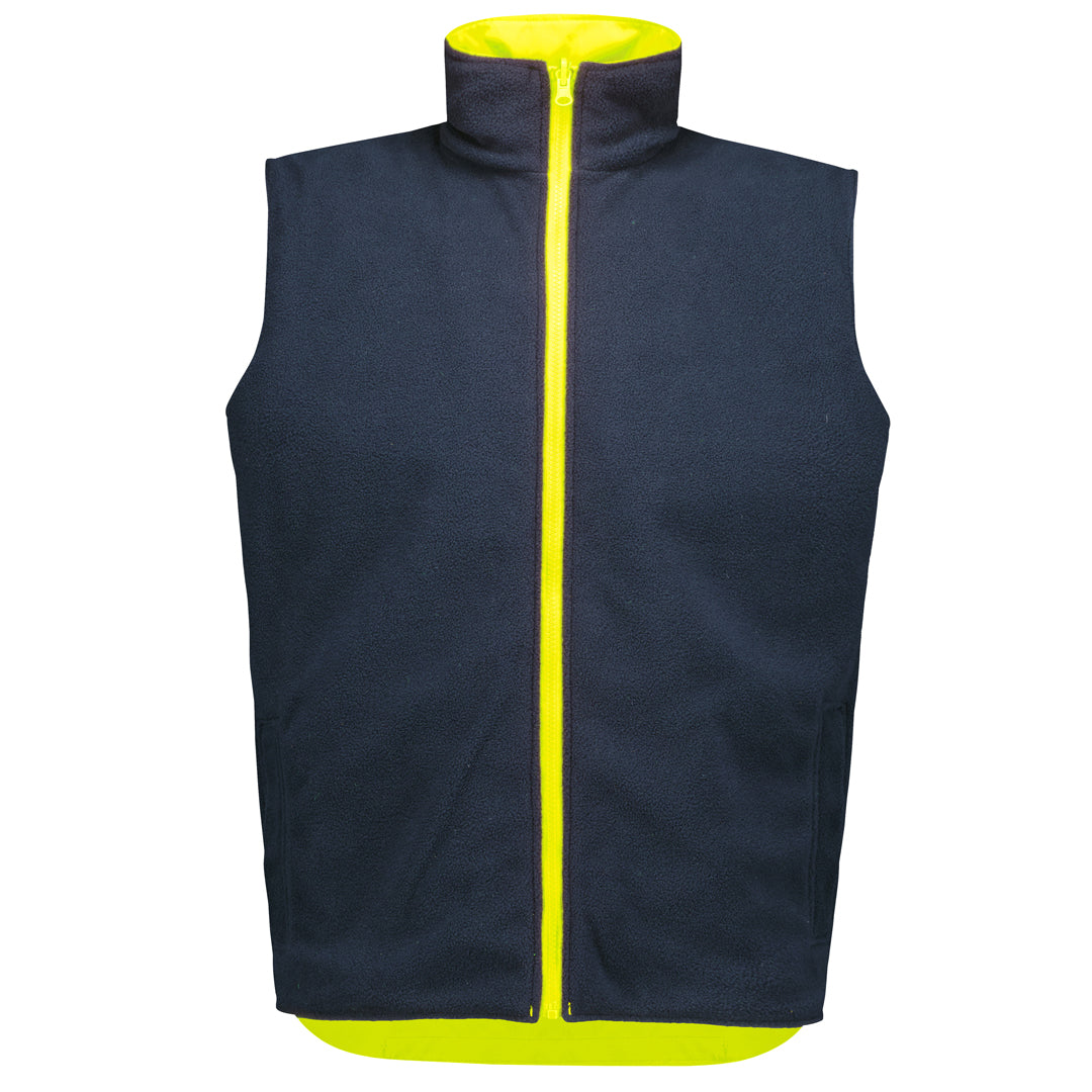 House of Uniforms The Hi Vis Waterproof Reversible Vest | Adults Syzmik 