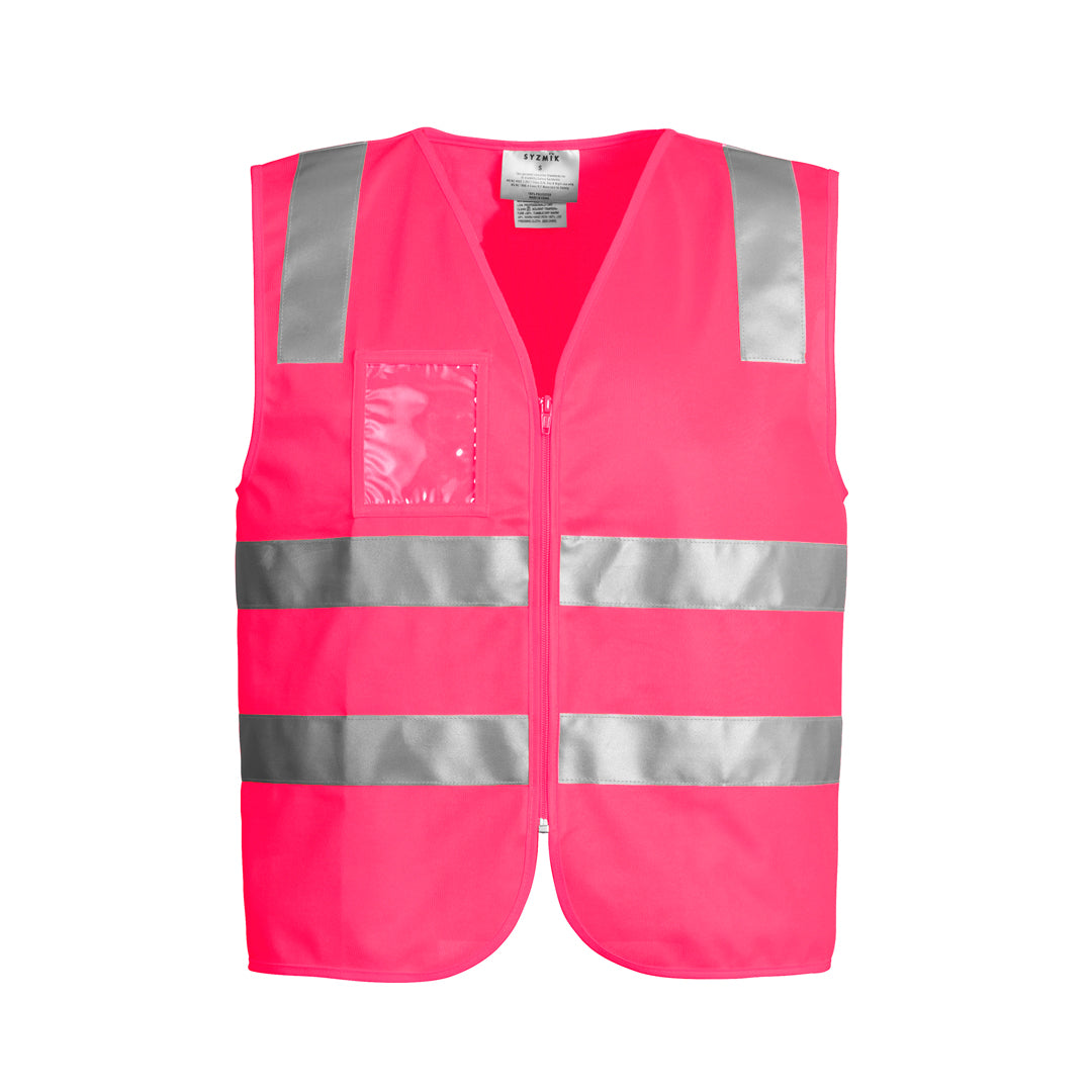 House of Uniforms The Tim Vest | Mens | Zip Syzmik Hi Vis Pink