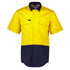 House of Uniforms The Hi Vis Work Shirt | Adults | Short Sleeve Syzmik Yellow/Navy