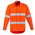 House of Uniforms The Greg Shirt | Mens | Hi Vis Taped | Flame Resistant | Open Front Syzmik Orange