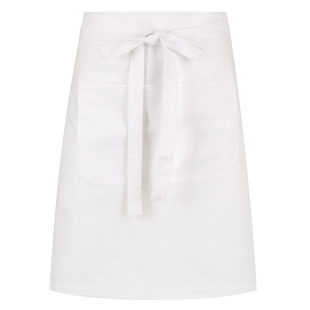 House of Uniforms The Colby Waist Apron Identitee White