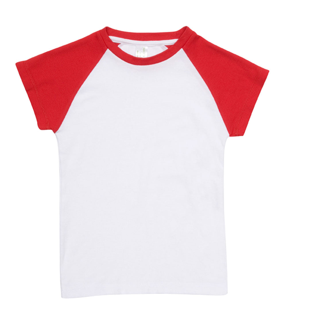 House of Uniforms The Raglan Tee | Kids Ramo White/Navy