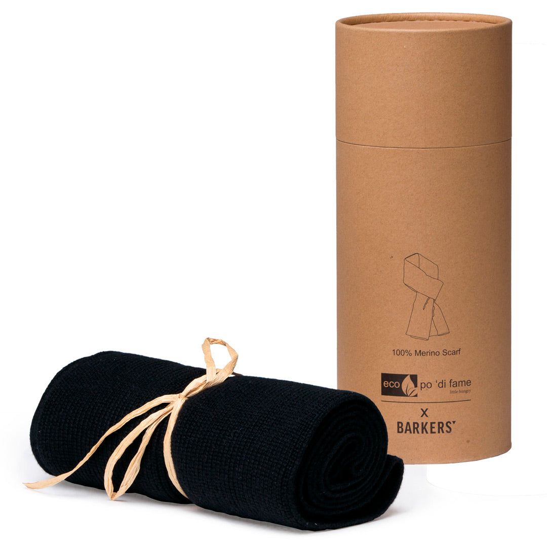 House of Uniforms The Barkers Merino Scarf Barkers Black