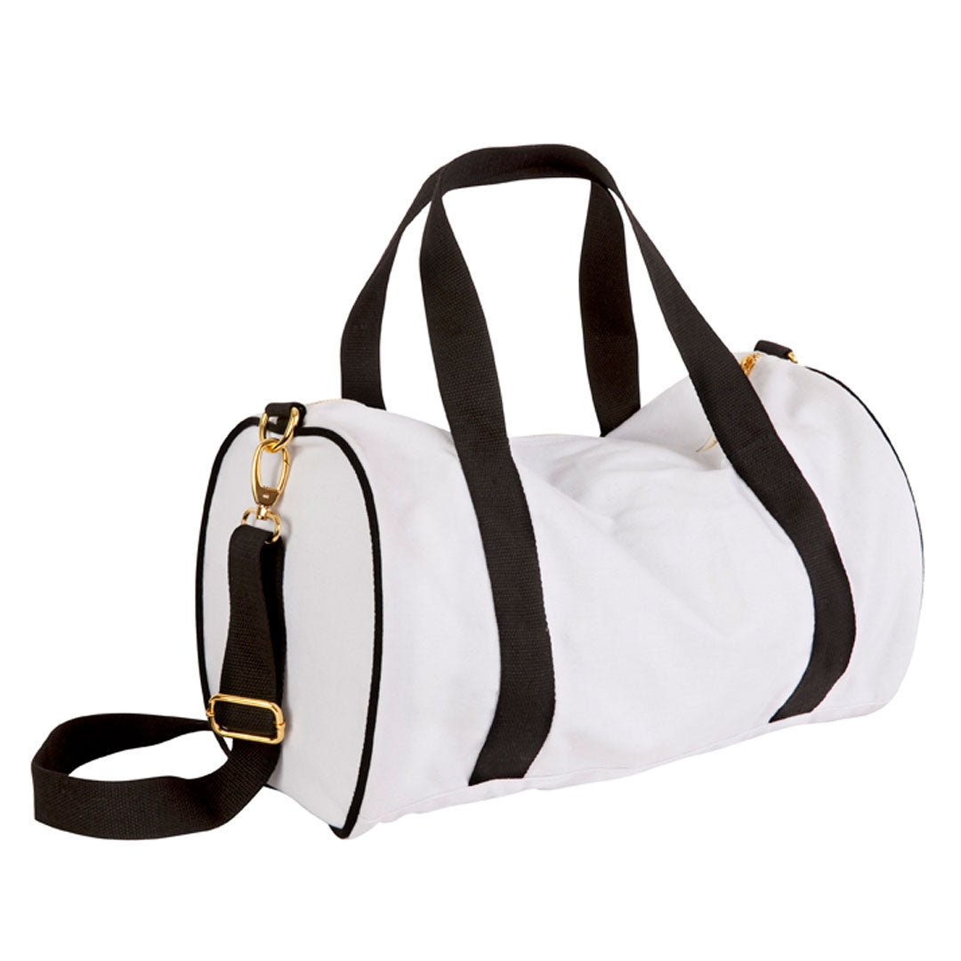 House of Uniforms The Mini Contrast Duffle Bag Ramo White/Black