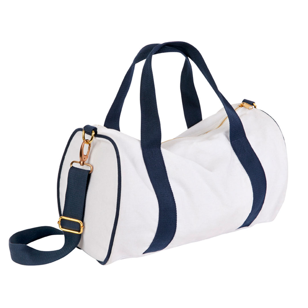 House of Uniforms The Mini Contrast Duffle Bag Ramo White/Navy