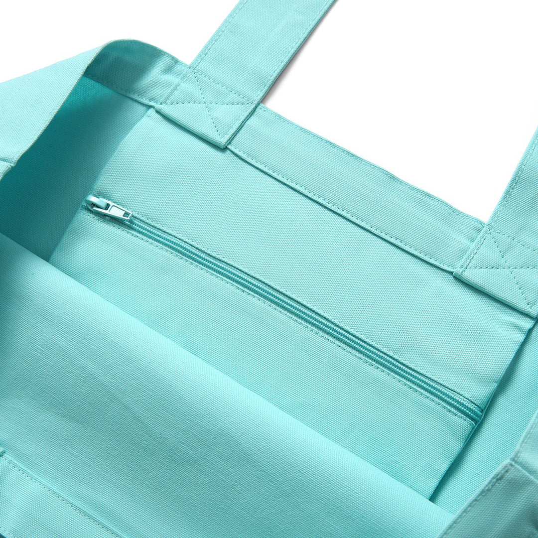 Ramo The Cotton Canvas Tote Bag with Zippered Pocket Shopping Totes