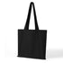 Ramo The Cotton Canvas Tote Bag with Zippered Pocket Black Shopping Totes