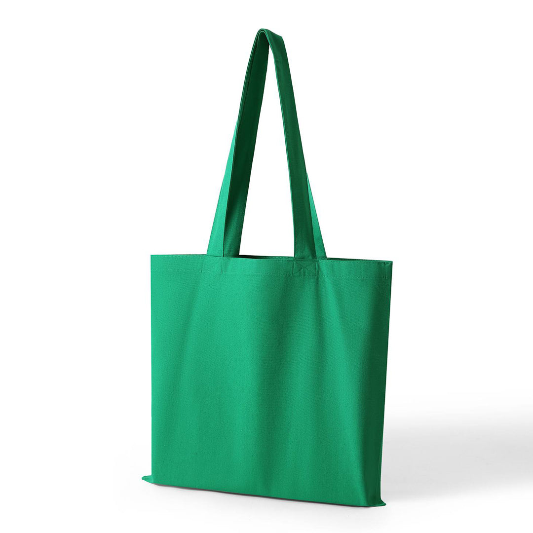 House of Uniforms The Cotton Canvas Tote Bag with Zippered Pocket Ramo Kelly Green