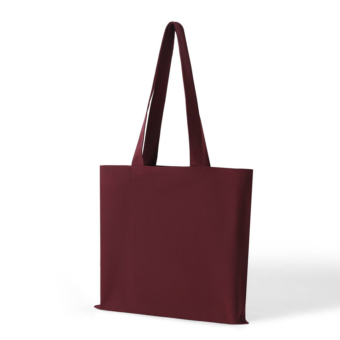 House of Uniforms The Cotton Canvas Tote Bag with Zippered Pocket Ramo Maroon