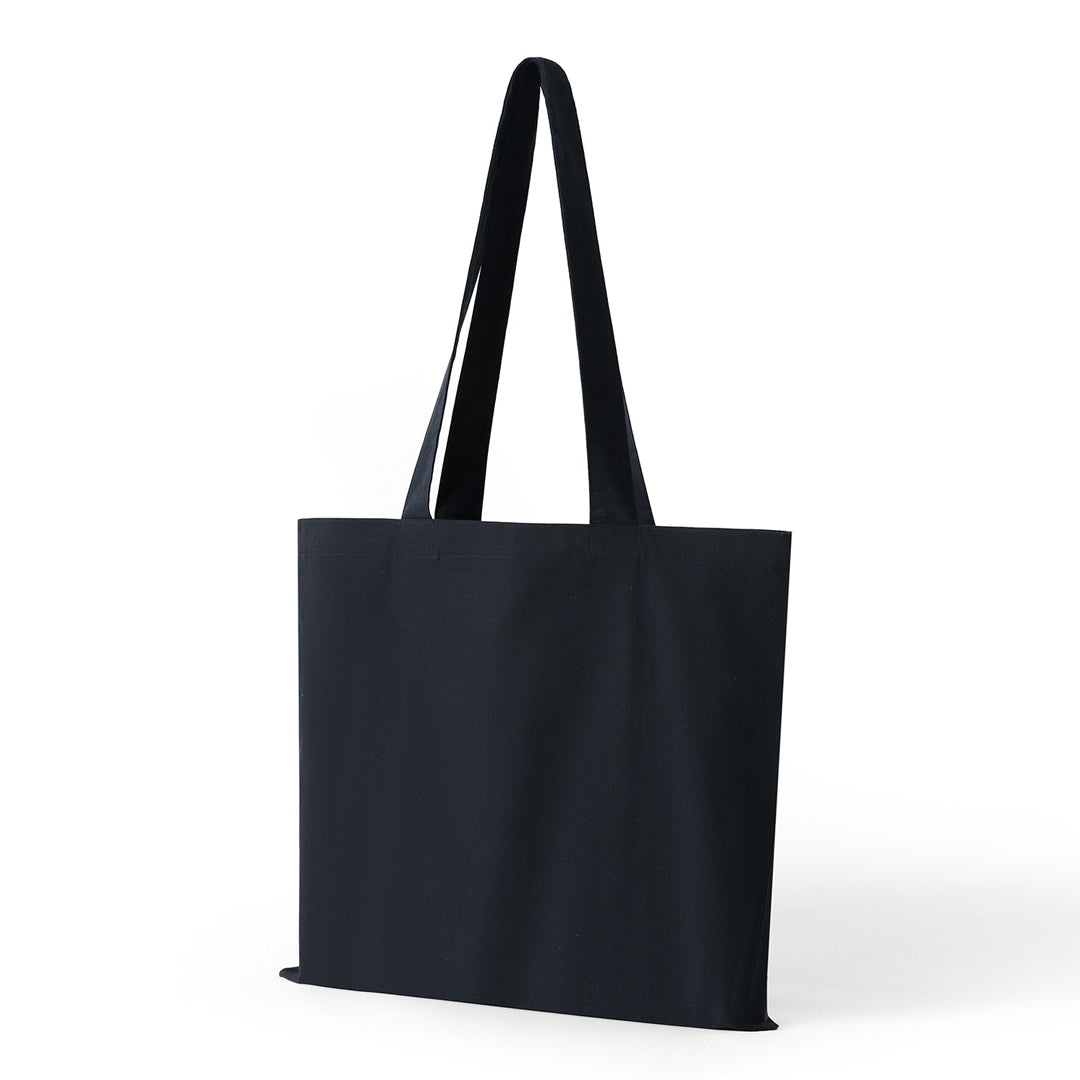 Ramo The Cotton Canvas Tote Bag with Zippered Pocket Navy Shopping Totes