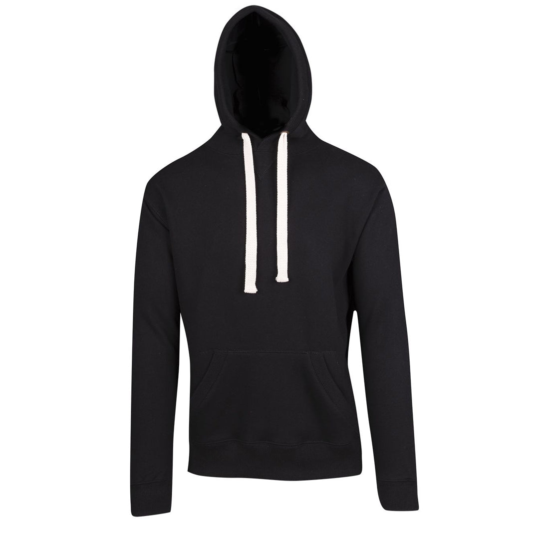 House of Uniforms The Brushed Heavy Fleece Pull On Hoodie | Mens Ramo Black