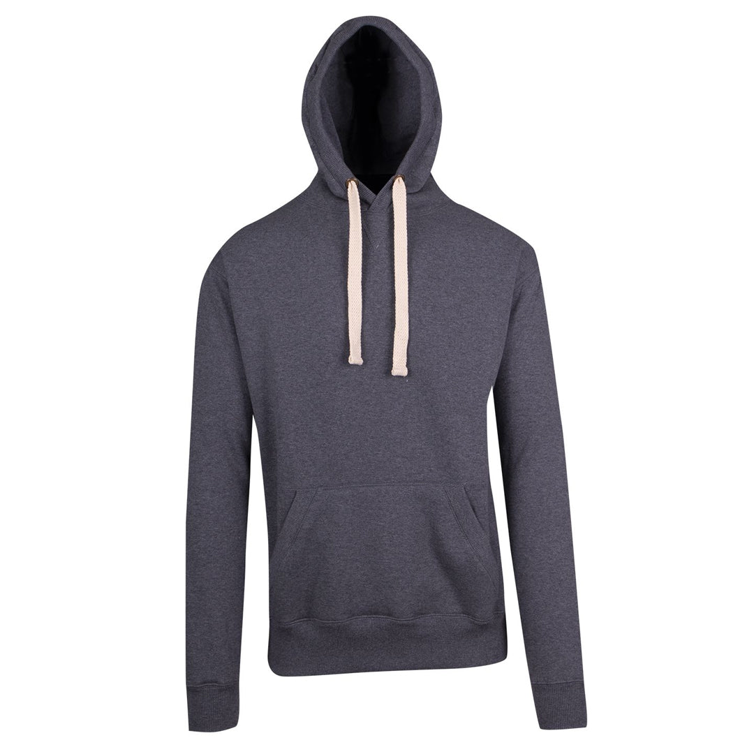 House of Uniforms The Brushed Heavy Fleece Pull On Hoodie | Mens Ramo Charcoal Marle