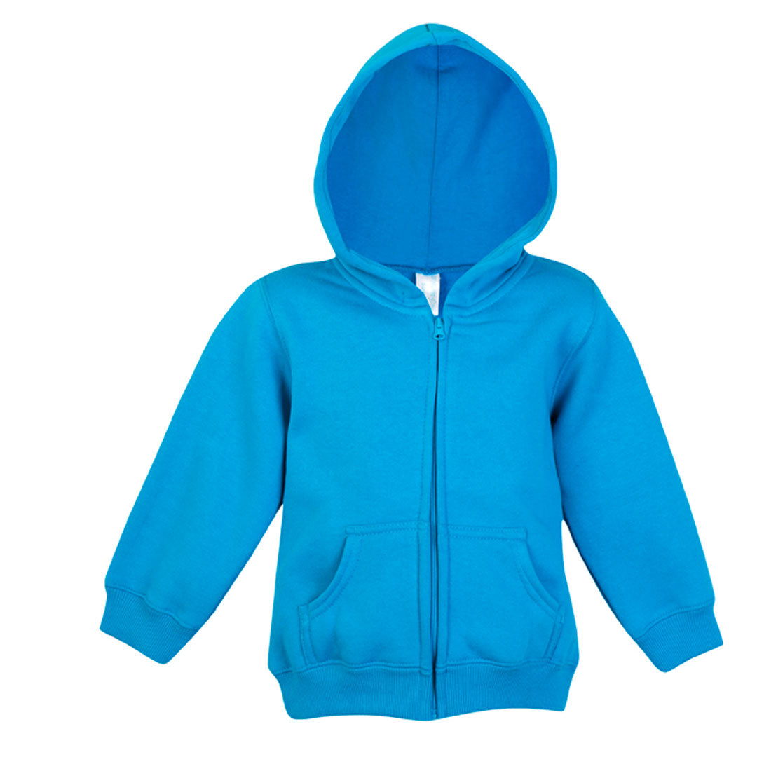 House of Uniforms The Kangaroo Pocket Zip Hoodie | Babies Ramo Azure