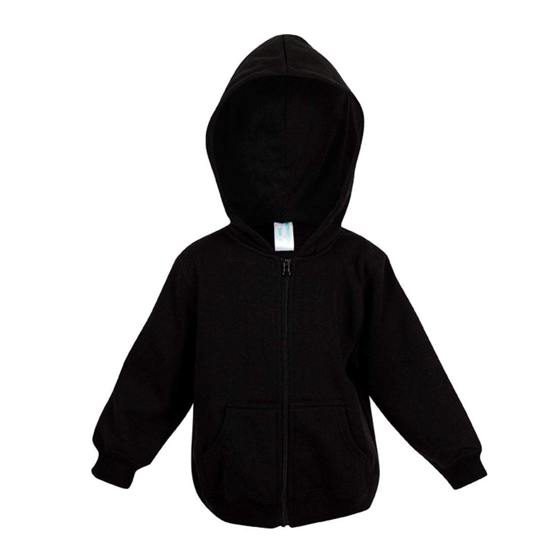 House of Uniforms The Kangaroo Pocket Zip Hoodie | Babies Ramo Black