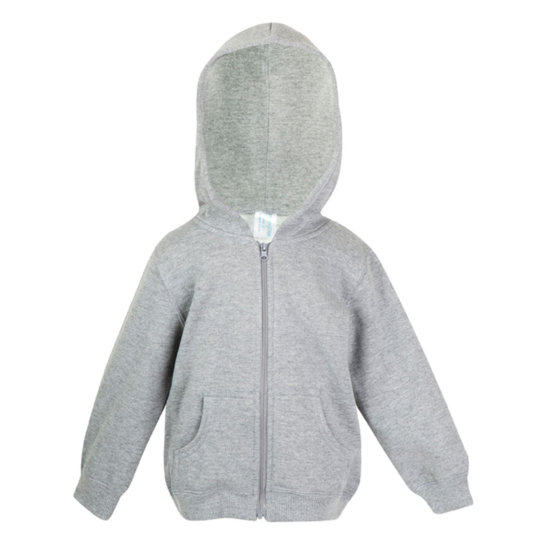 House of Uniforms The Kangaroo Pocket Zip Hoodie | Babies Ramo Grey Marle